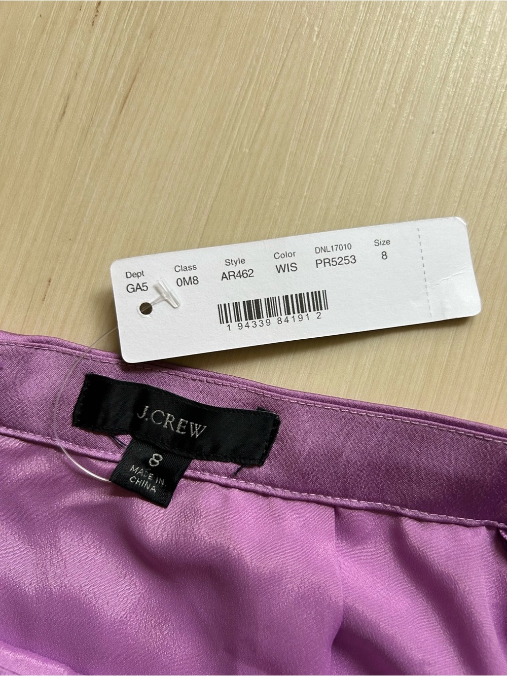 J. Crew Lavender/Purple Pleated Midi Skirt - Picture 6 of 11